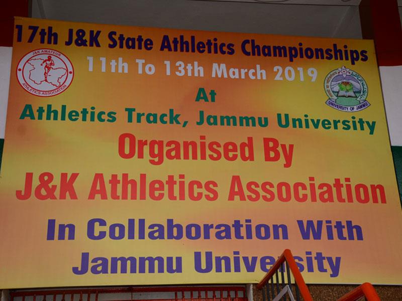 17th J&K State Athletics Championship At Jammu University