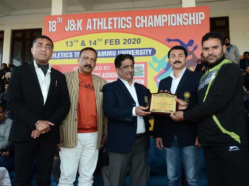 18th J&K UT Athletics Championships 2019-20 held at Athletics Track Jammu University on 13th & 14th Feb-2020